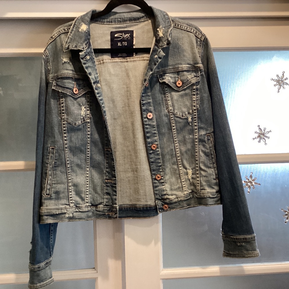 Distressed Denim Jacket